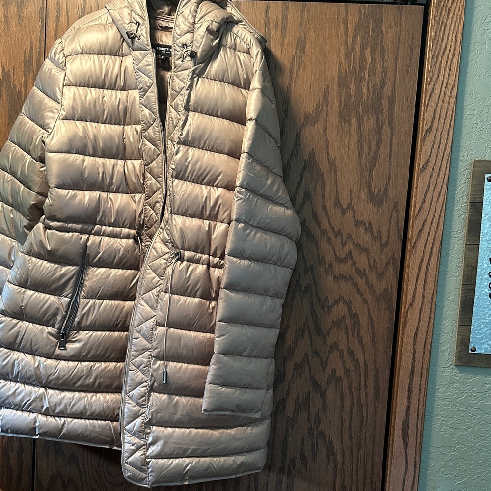 Kenneth Cole Gold Puffer Jacket